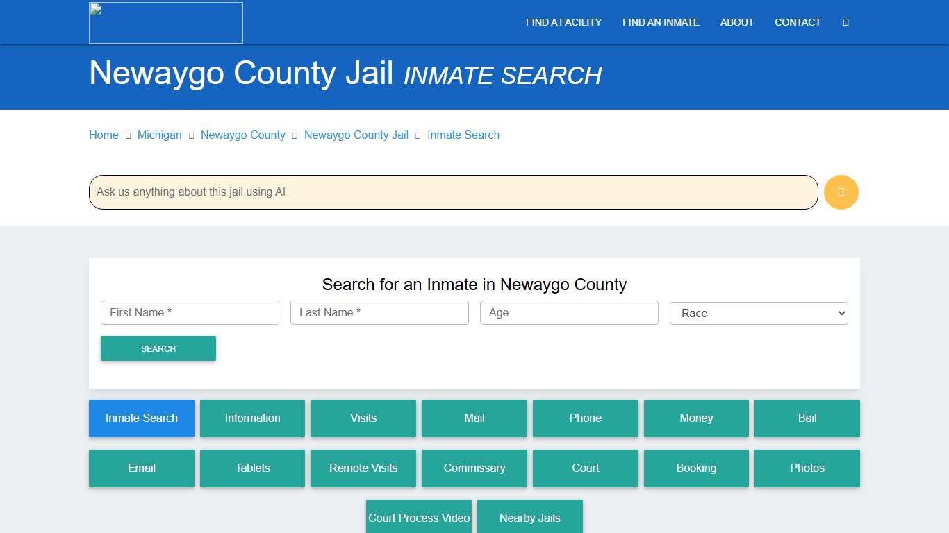 Newaygo County Inmate Search & Roster Find Inmates MI